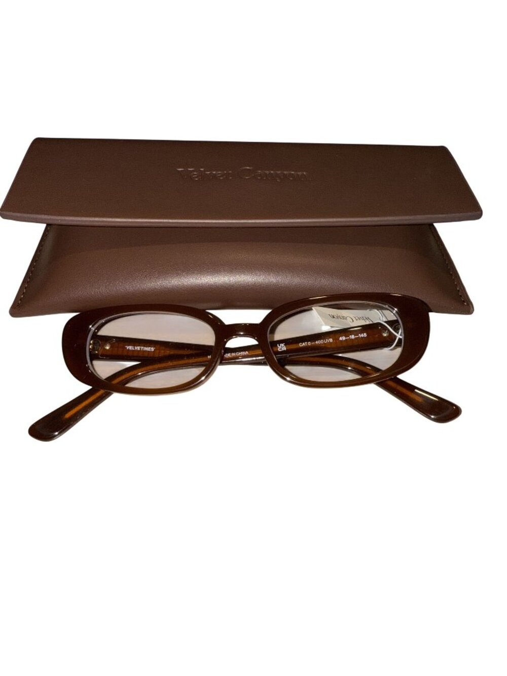 NWT Velvet Canyon Velvetines Chocolate Brown Optical Glasses 49-18-145
